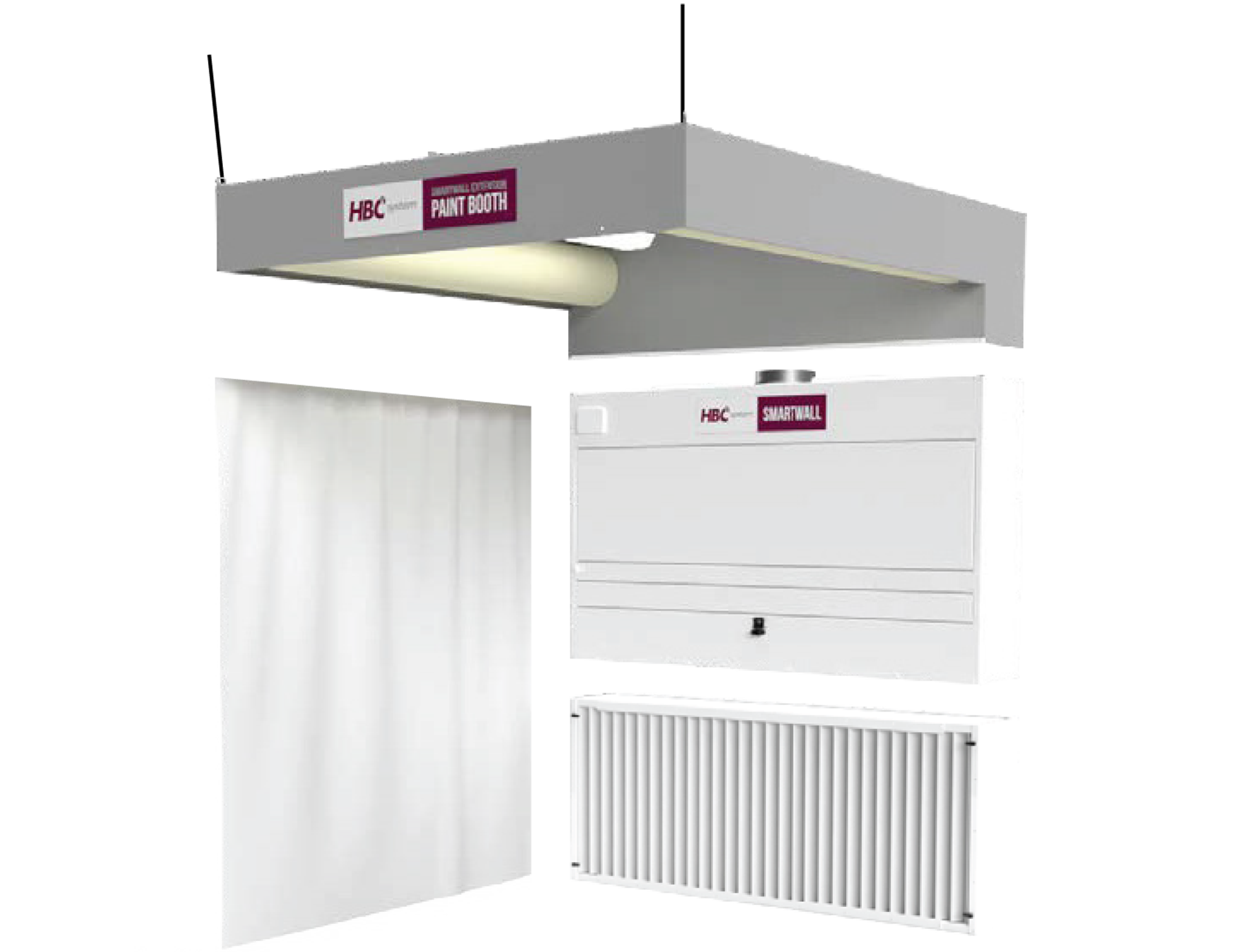 Modulární design HBC Paint Booth